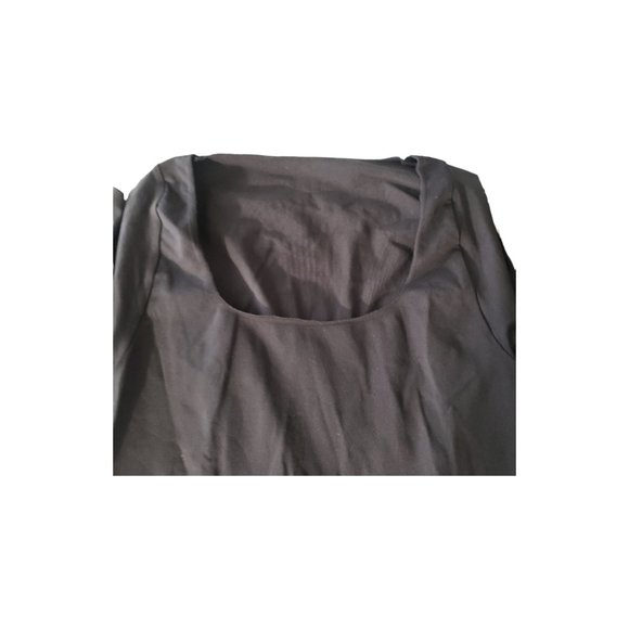 CT2105 Skims NWOT Essential Scoop Neck Bodysuit Long Sleeve Thong Dark Gray - Picture 2 of 6